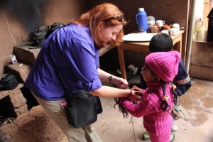 Some people drive a hard bargain. These kids made some bracelets.